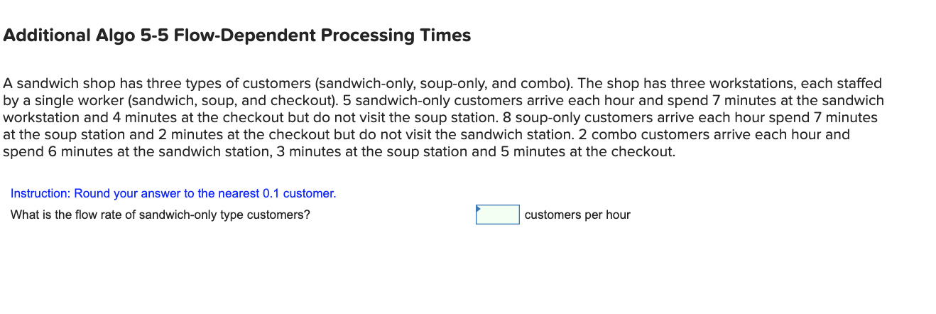 Additional Algo 5-5 Flow-Dependent Processing