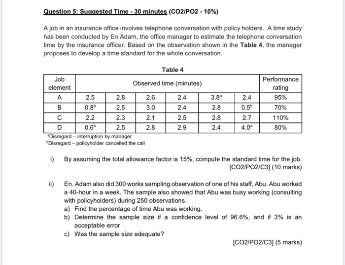 help me to answer q 5 Question 5: Suggested Time