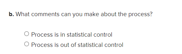 Problem 13-7 (Algo) Ten samples of 15 parts each