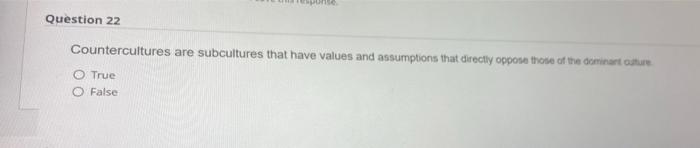 estion 21 The strength of an organization's