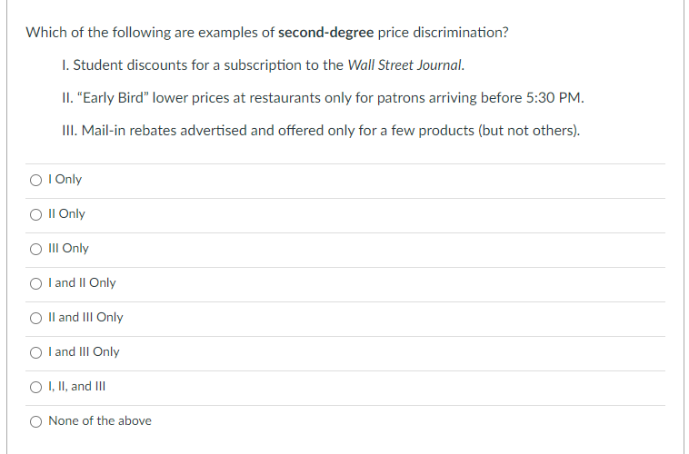 Which of the following are examples of