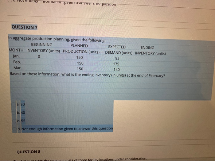 nough mormor giver ariswers questom QUESTION 7 In