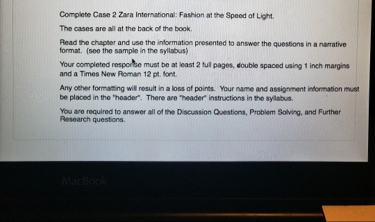 Complete Case 2 Zara International: Fashion at