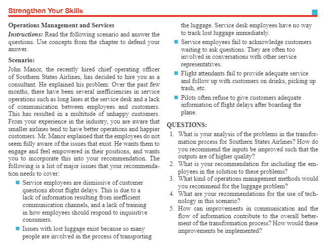 Please read the section "Strengthen Your Skills -