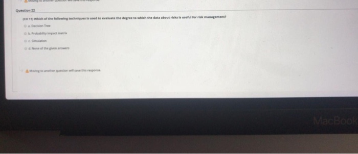 Question 22 ICH Which of the following technique