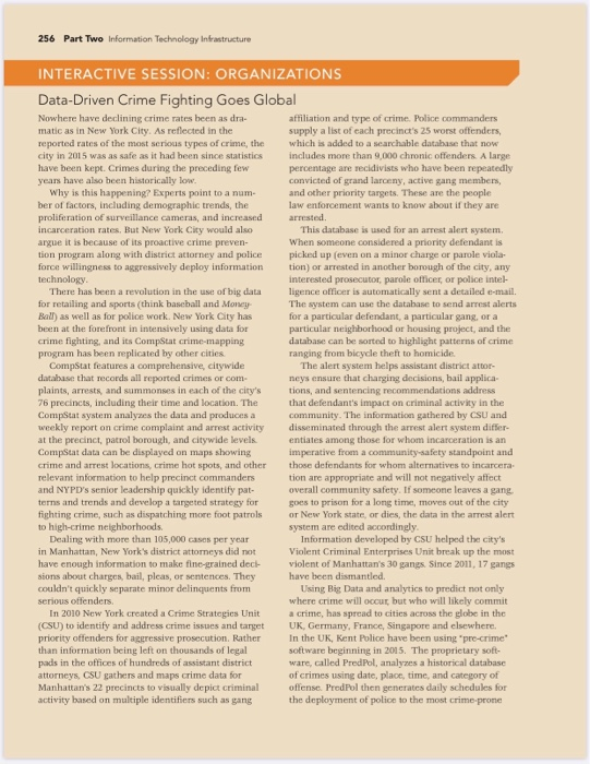 256 Part Two Information Technology