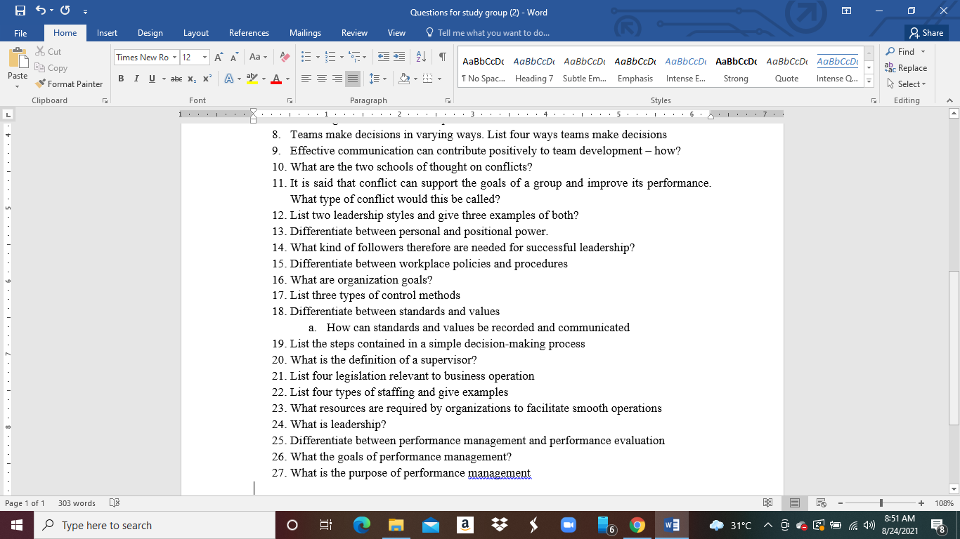 H50 - Questions for study group (2) - Word File