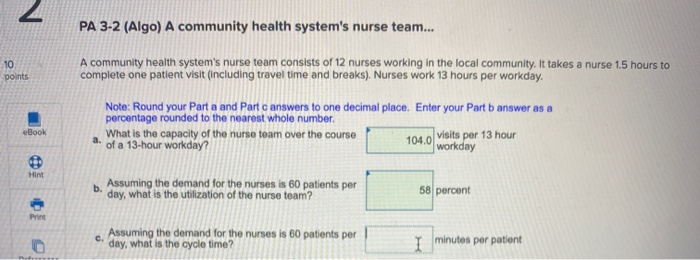 c only Check my work 0 10 points Additional Algo