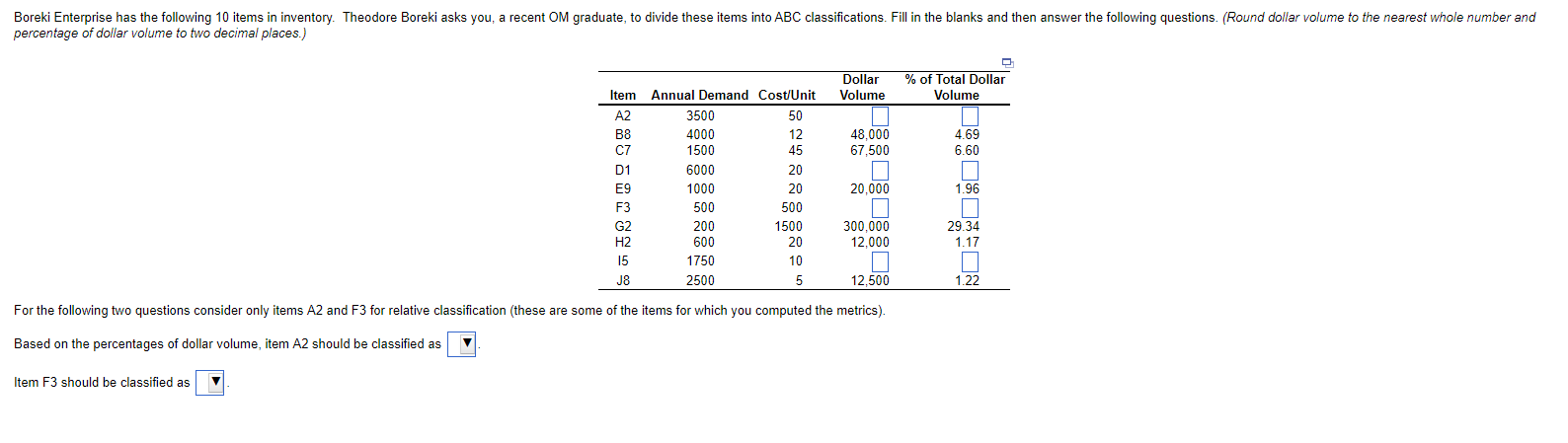 For the following two questions consider only