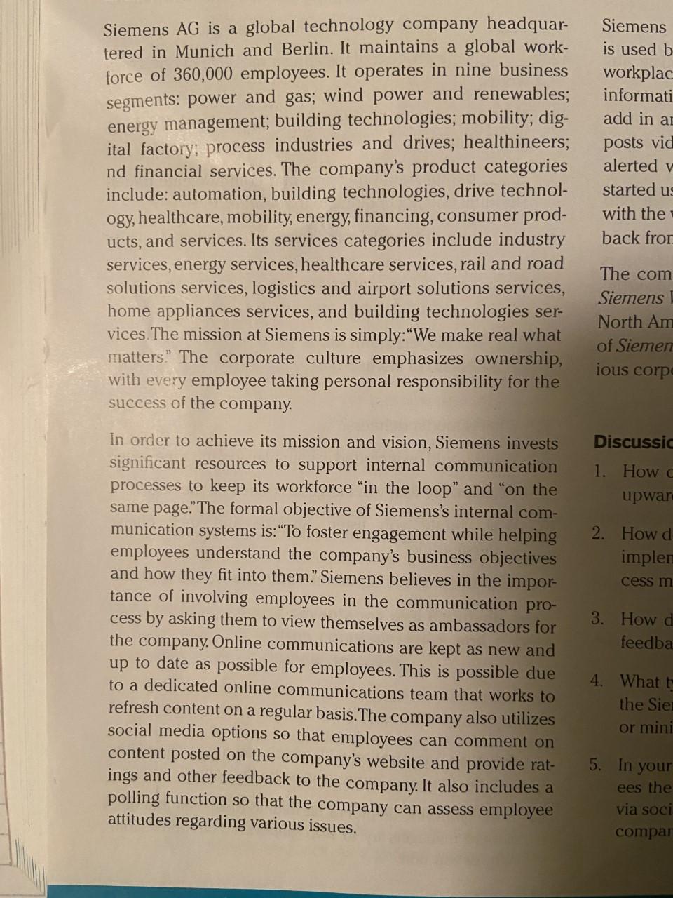 Siemens is used b workplac informati add in a