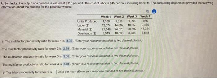 please answer b. i need each week 1-4 At
