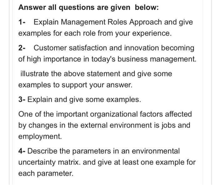 Answer all questions are given below: 1- Explain