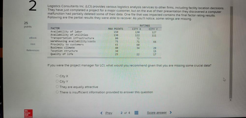 2 Logistics Consultants Inc. (LC) provides