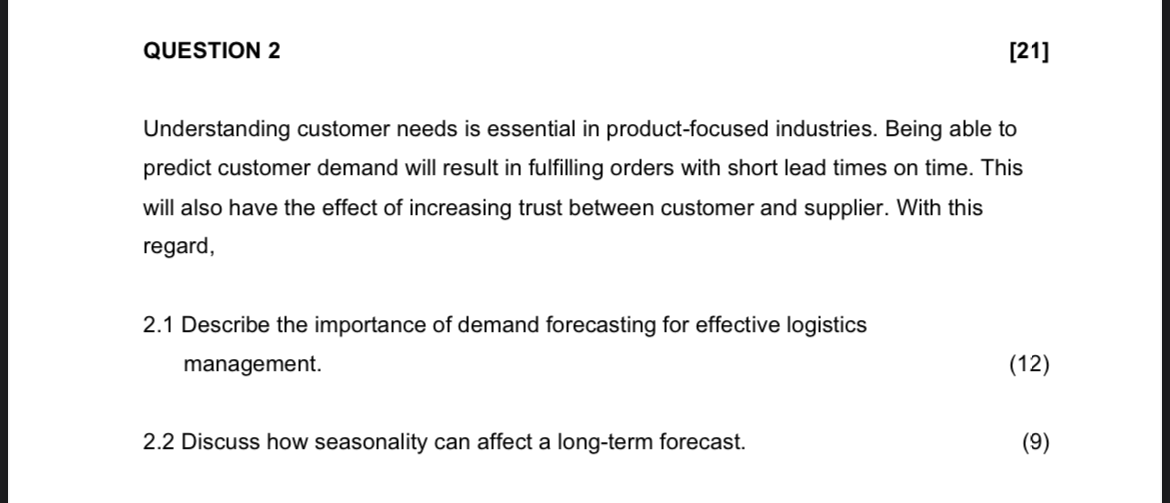 Understanding customer needs is essential in