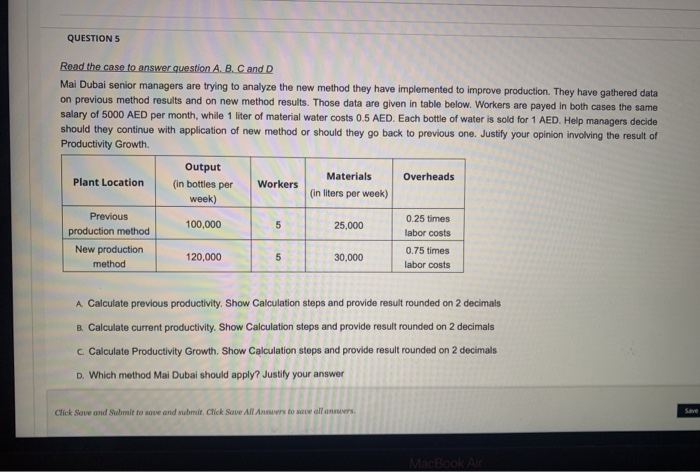 QUESTIONS Read the case to answer question A B C