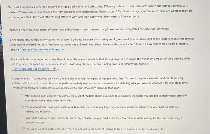 1. Management and Its Role in Efficiency and