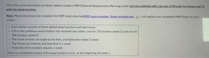 This is the same information as above, please