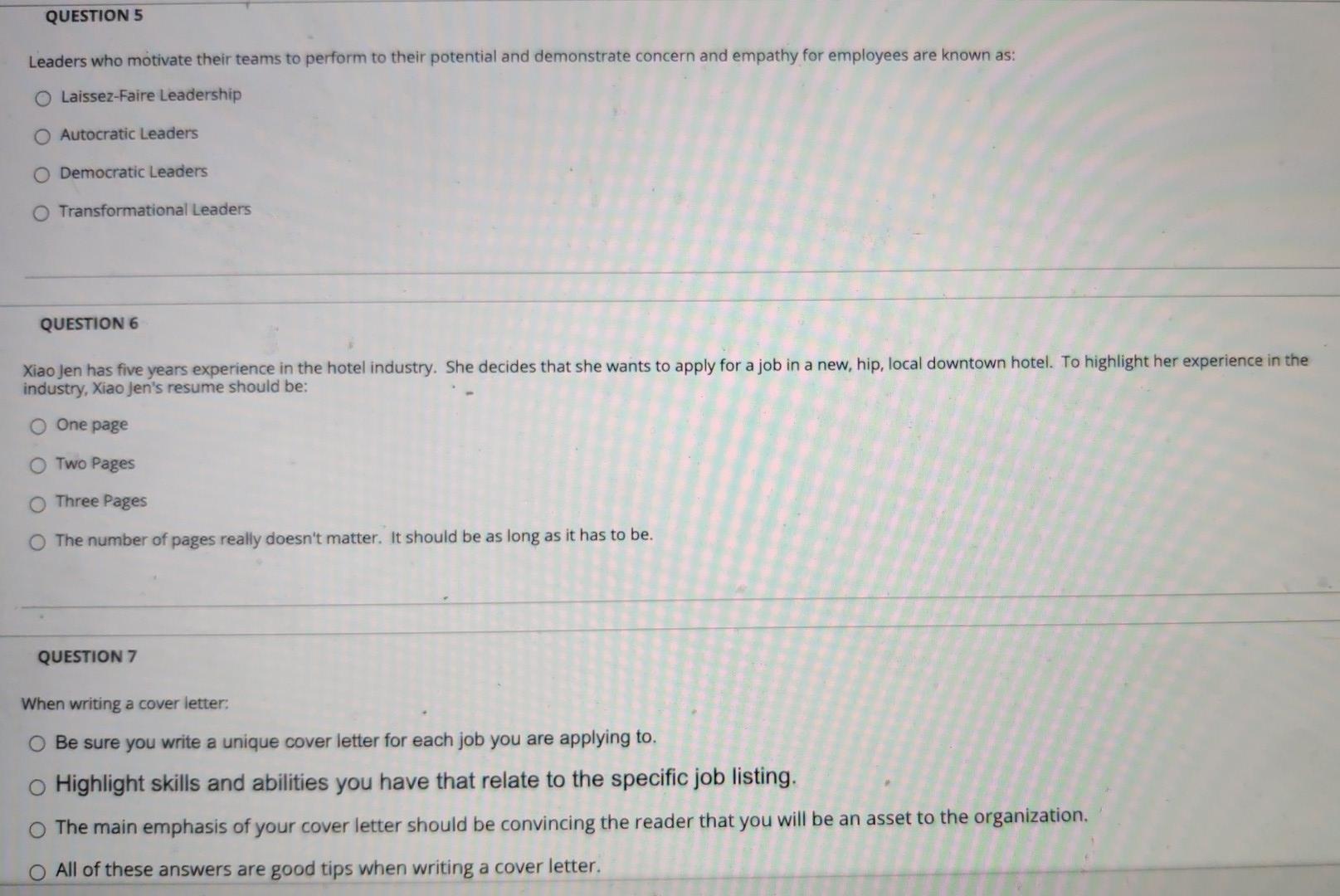 QUESTION 2 The fact that students have attained