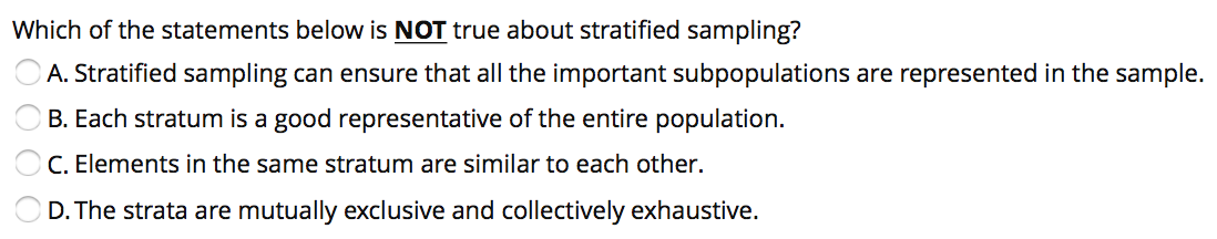 Which of the statements below is NOT true about