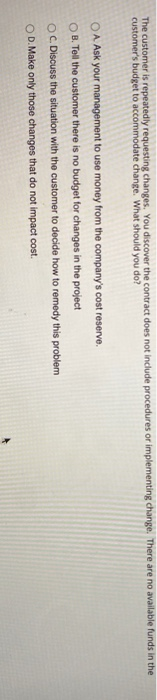 A project manager has just been assigned to a