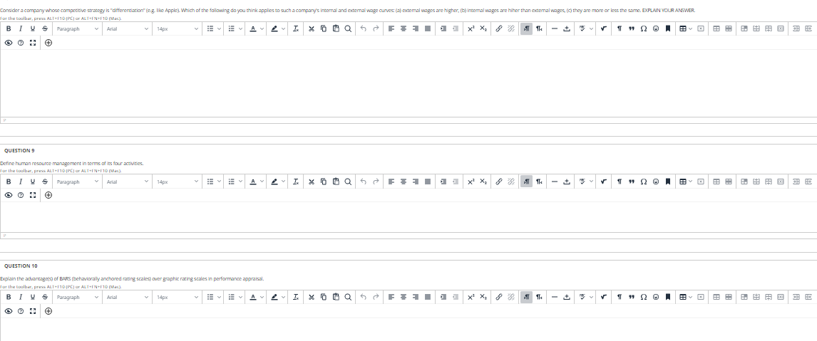 Consider a company whose competitive strategy is