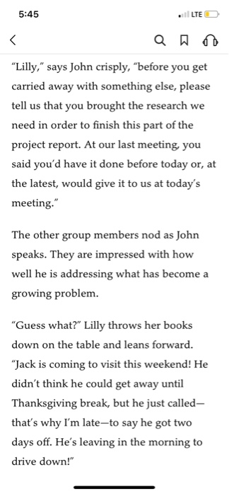 5:45 LTE x Shared Writing: Discuss the Case