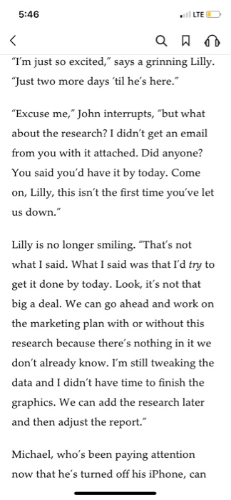 5:45 LTE x Shared Writing: Discuss the Case