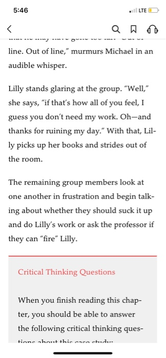 5:45 LTE x Shared Writing: Discuss the Case