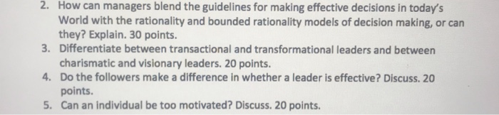 2. How can managers blend the guidelines for