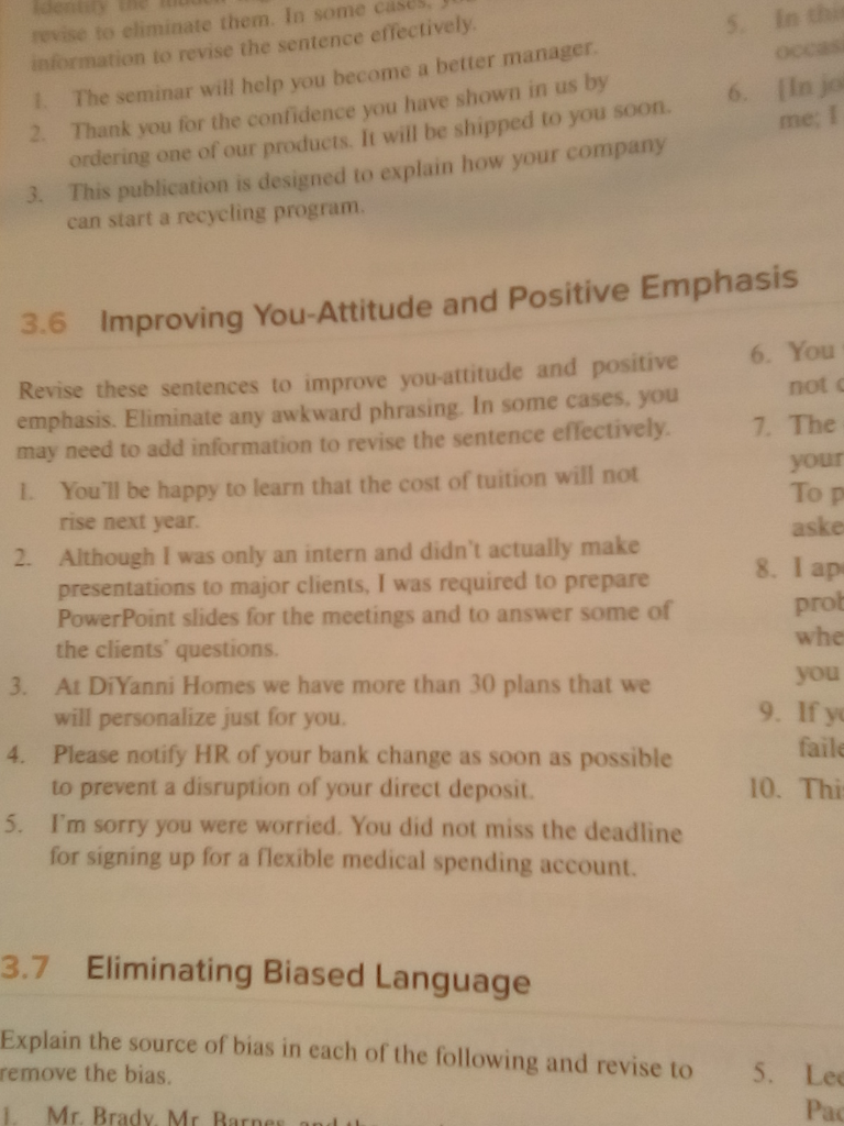 your move 5. In thinking about your role in our