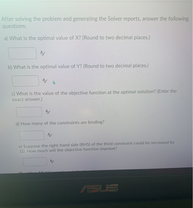 tion 9 (15 points) Max 25X + 10Y subject to 2x +