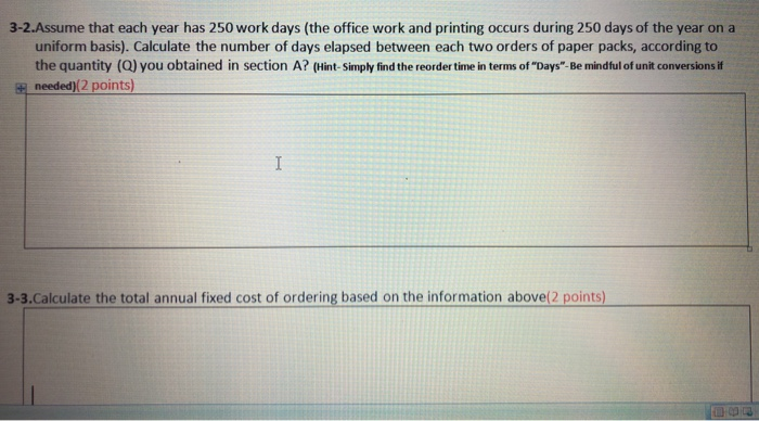 3. Each pack of letter size print papers cost