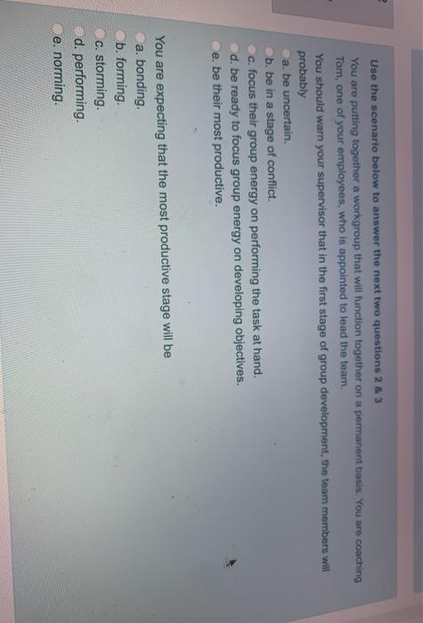 Use the scenario below to answer the next two