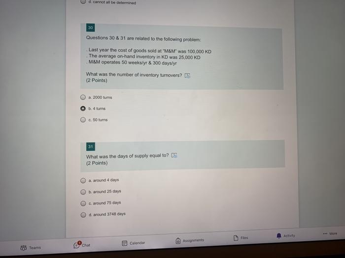 QMIS 210 Final Exam (Fall 2020) (O&SCM (210/53))