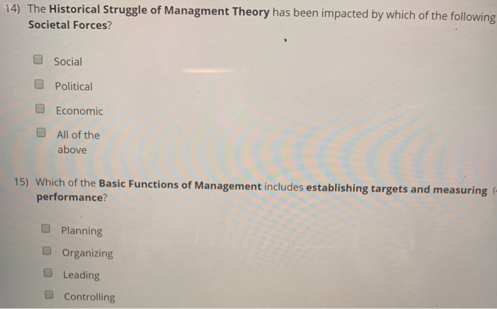 14) The Historical Struggle of Managment Theory