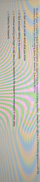 On one of your company's medical research