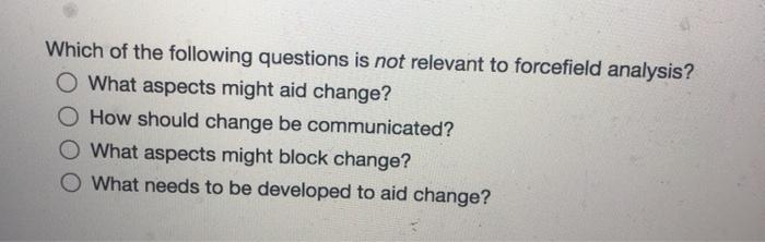 Which of the following questions is not relevant