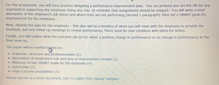 For this assignment, you will have practice