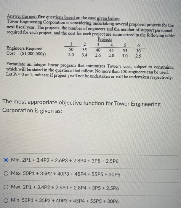Answer the next five questions based on the case
