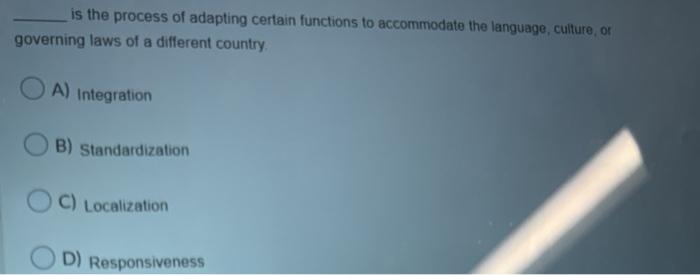 The process through which an organization