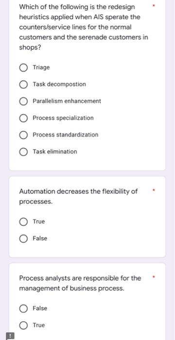 please answer all the question In the following