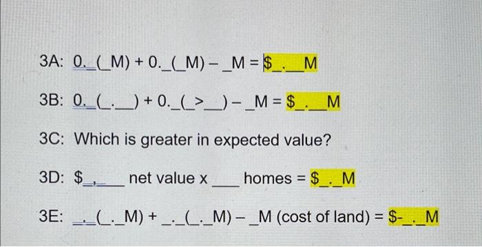 Please Answer A,B,C,D,E please look at formula's
