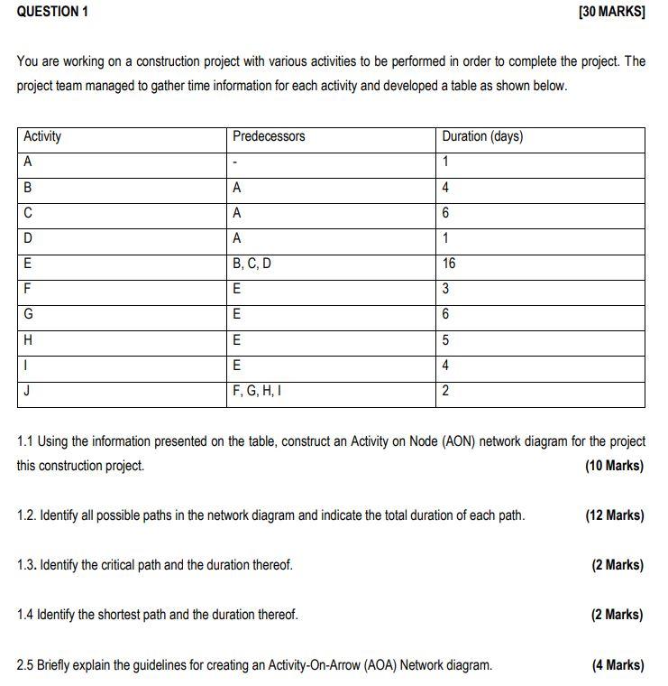 You are working on a construction project with