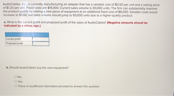 Audio Cables, Inc., is currently manufacturing an