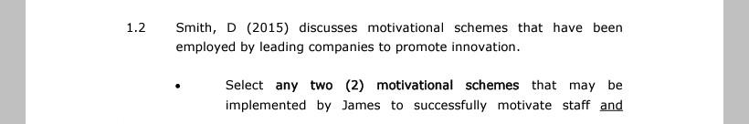 Motivation through innovation James has recently