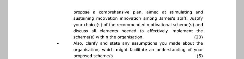 Motivation through innovation James has recently