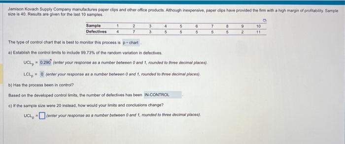 please find the upper control limit lower control