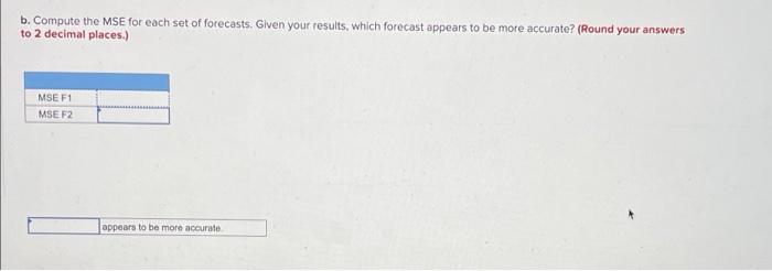 Problem 3-21 (Static) Two different forecasting
