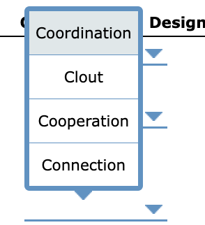 the answer choices are all the same for all 3