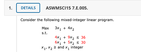 Module 3: Integer LP & Special Cases (QUESTION 1)